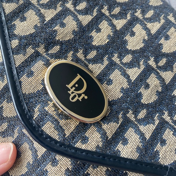 Authentic Vintage Dior Trotter Clutch with Chain - Picture 2 of 16